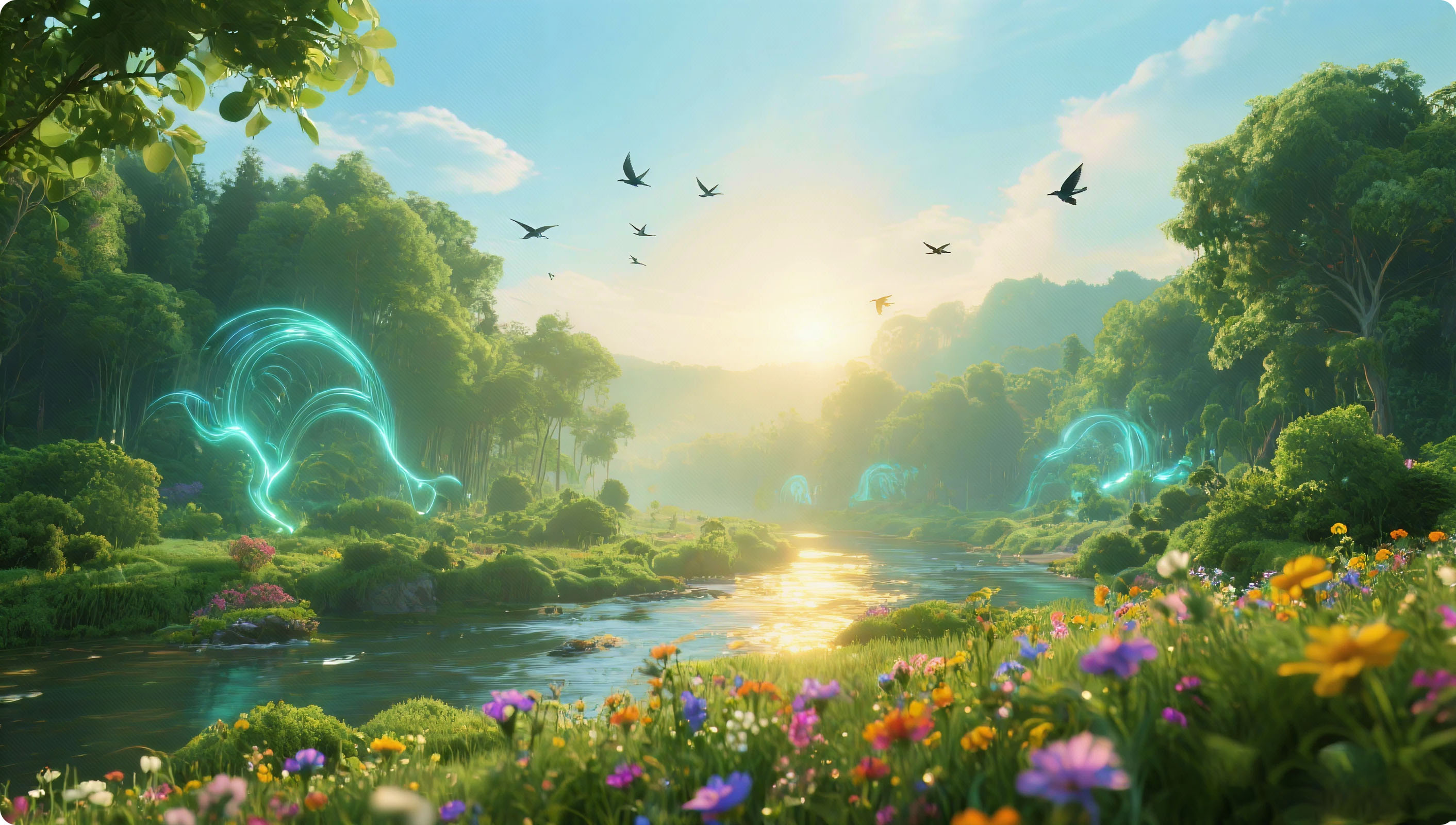 Visual representation of evolving decentralized systems - dynamic network patterns and organic growth structures